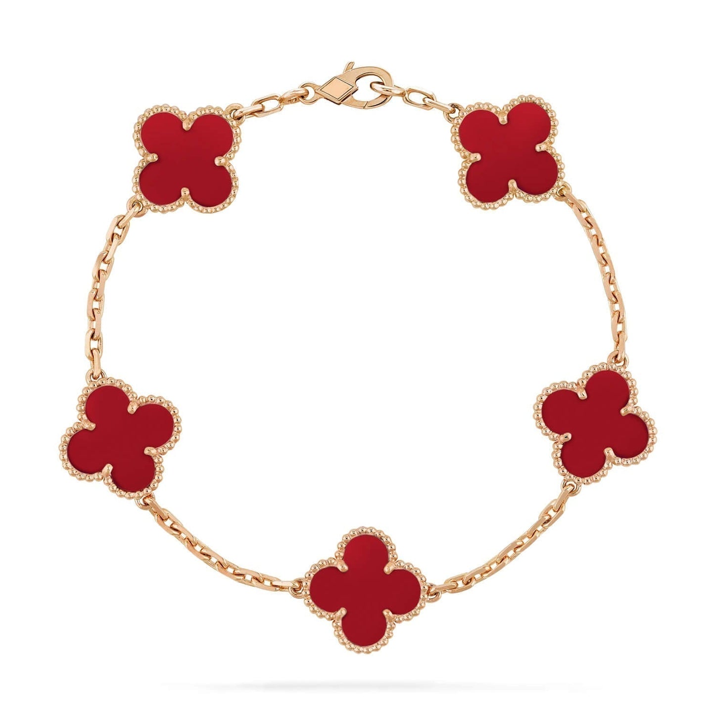 [Love Lucky]CLOVER 5 MOTIVE ROTER ACHAT ARMBAND 