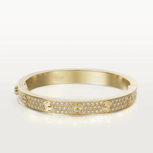 [Love Lucky] Liebesarmband 6,1 mm mit Diamanten besetzt