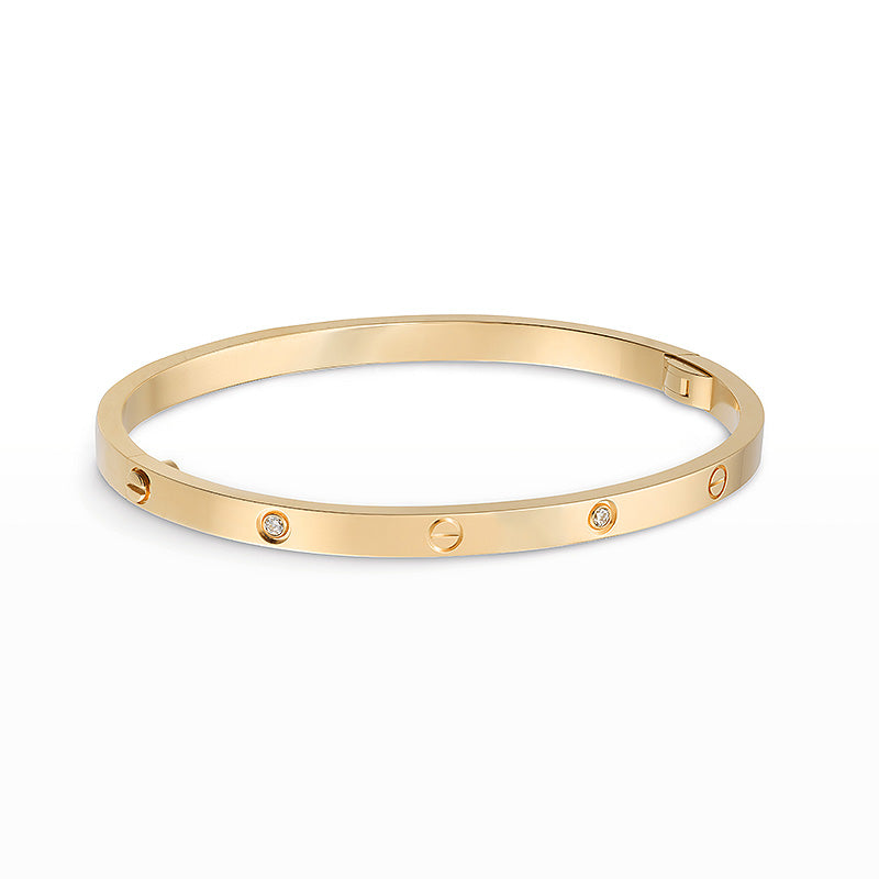 [Love Lucky] LIEBESARMBAND 3,65 MM 6 DIAMANTEN