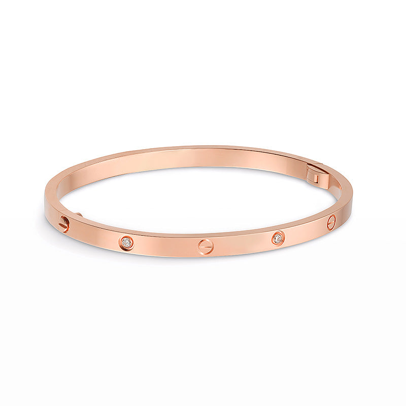 [Love Lucky] LIEBESARMBAND 3,65 MM 6 DIAMANTEN