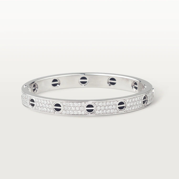 [Love Lucky]LOVE BRACELET 6.1MM DIAMOND-PAVED CERAMIC