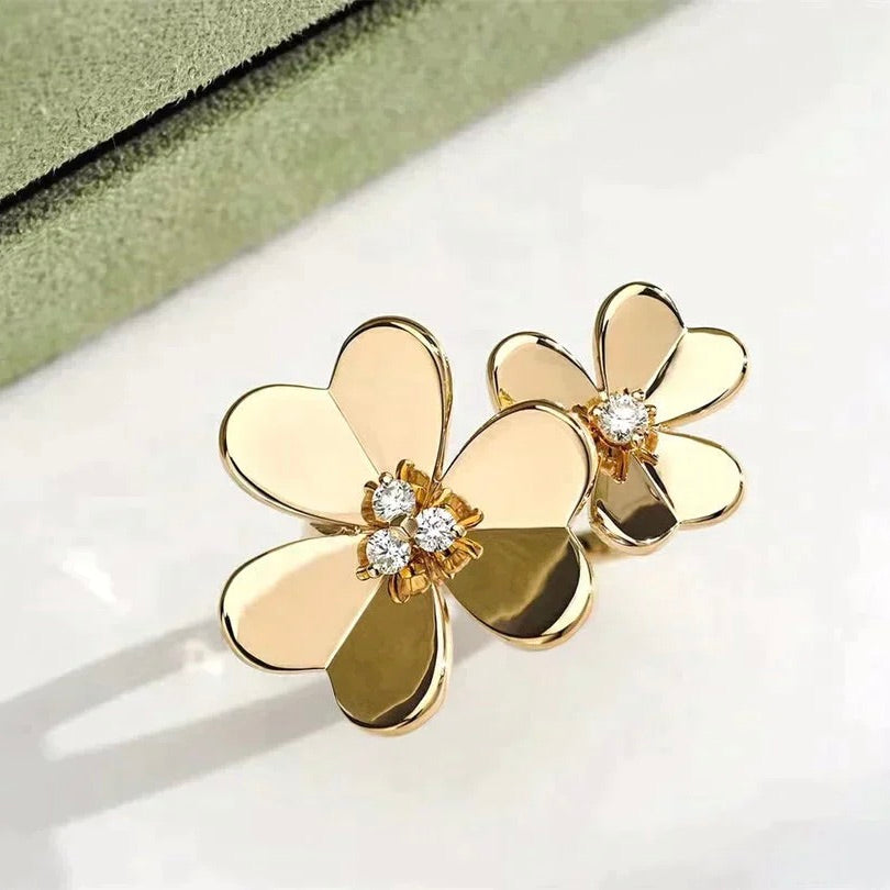 [Love Lucky]CLOVER COMOS GOLD DIAMOND RING