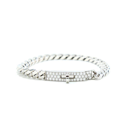 [Love Lucky]KELLY CHAIN SILVER DIAMOND BRACELET