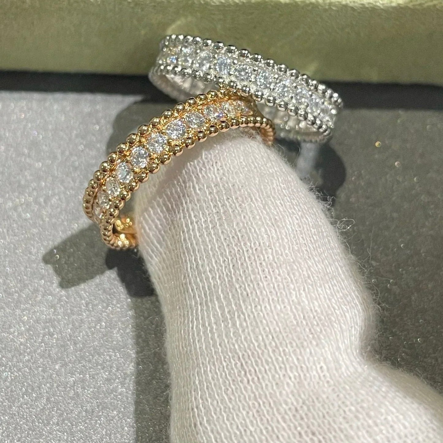 [Love Lucky]PERLEE DIAMOND ROSE GOLD RING