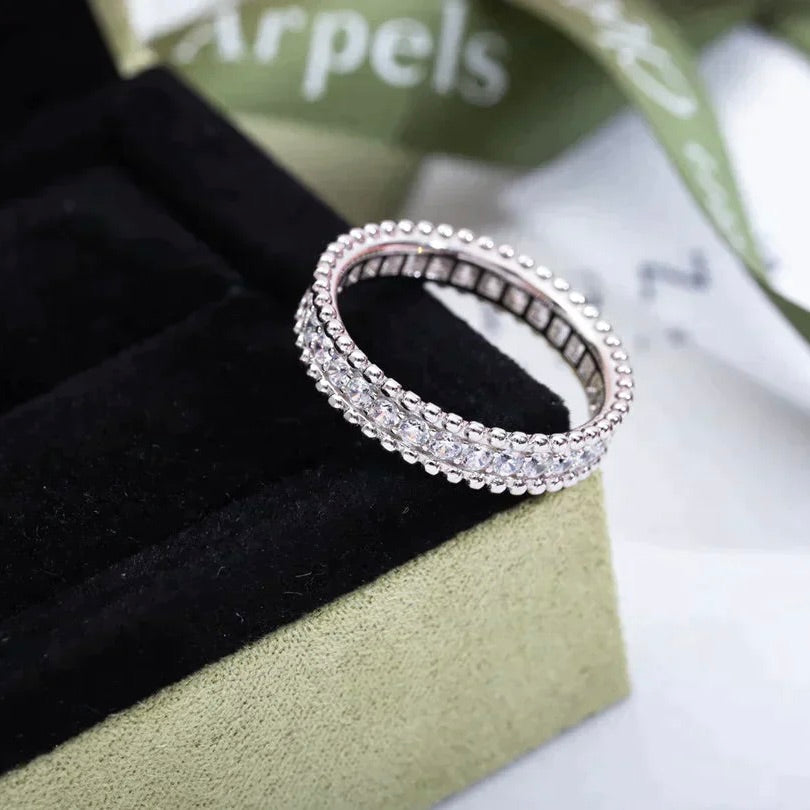 [Love Lucky]PERLEE DIAMOND SILVER RING