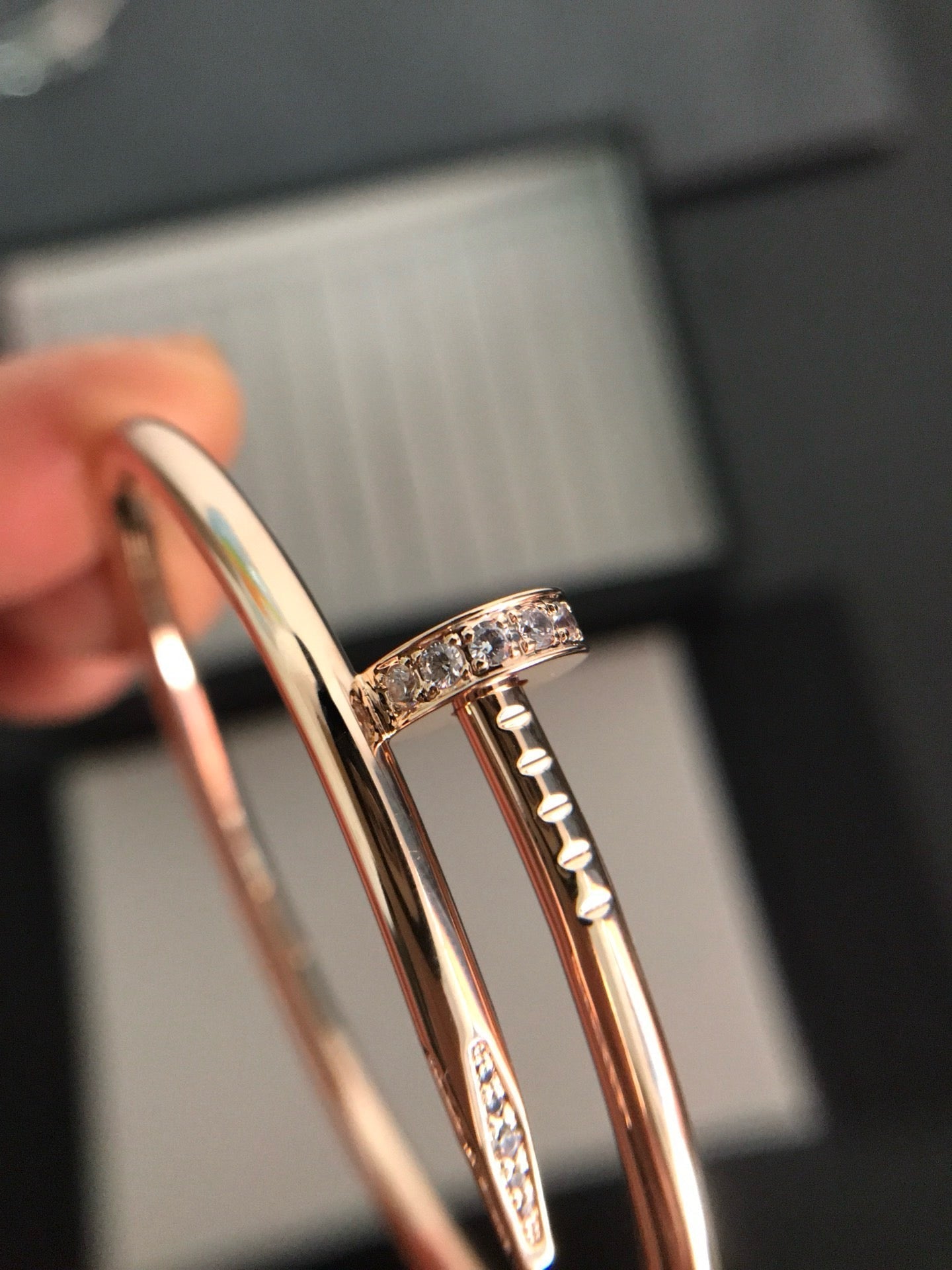 [Love Lucky]JUSTE ARMBAND 3,5MM DIAMANTEN