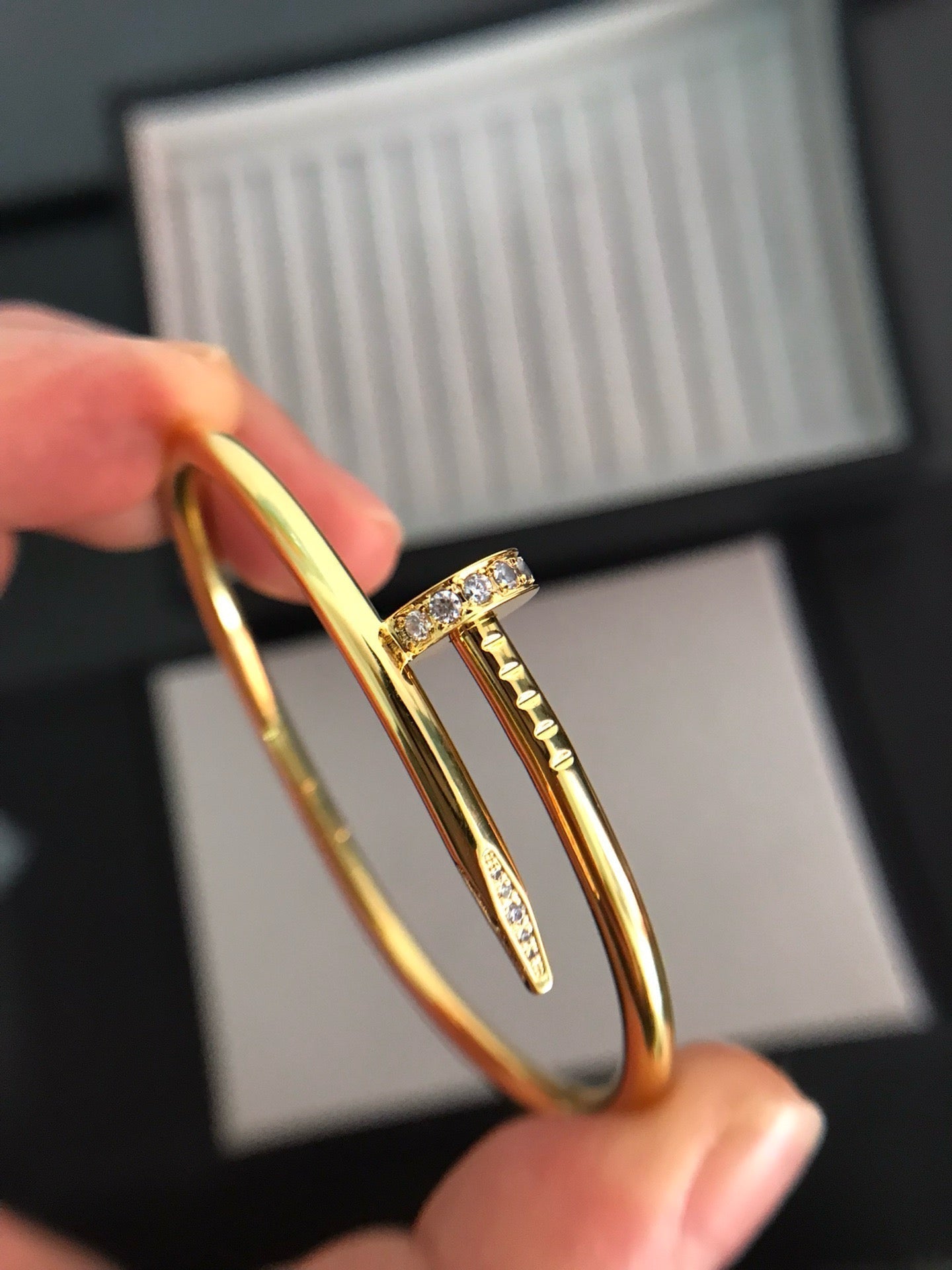 [Love Lucky]JUSTE ARMBAND 3,5MM DIAMANTEN