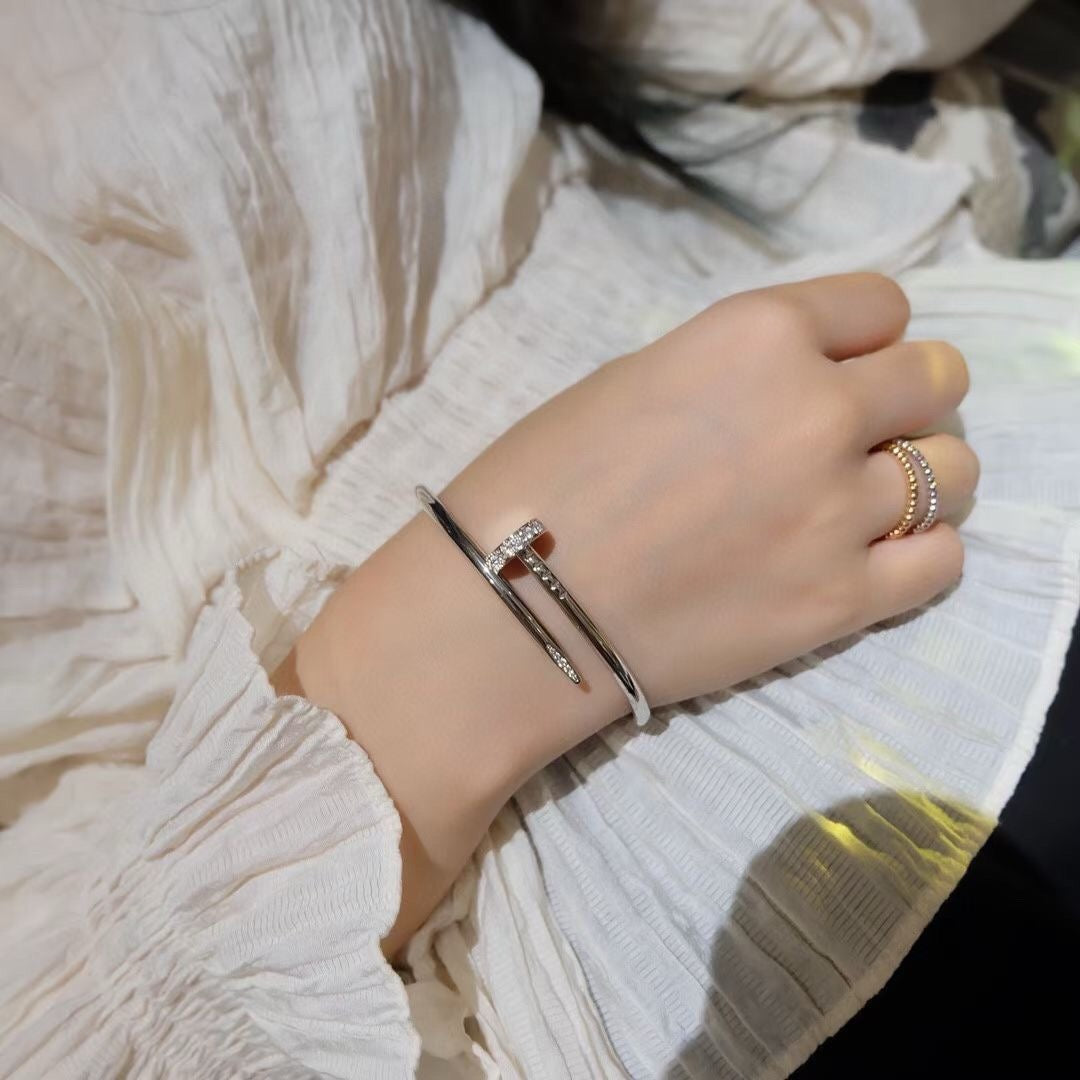[Love Lucky]JUSTE ARMBAND 3,5MM DIAMANTEN