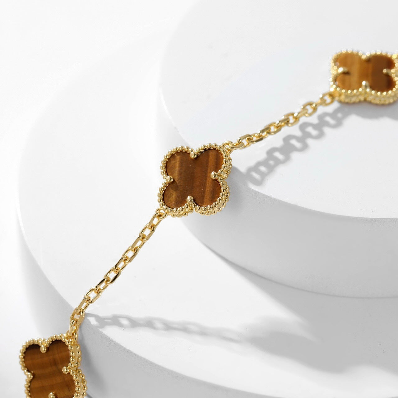[Love Lucky]CLOVER 10 MOTIVE TIGERAUGE HALSKETTE