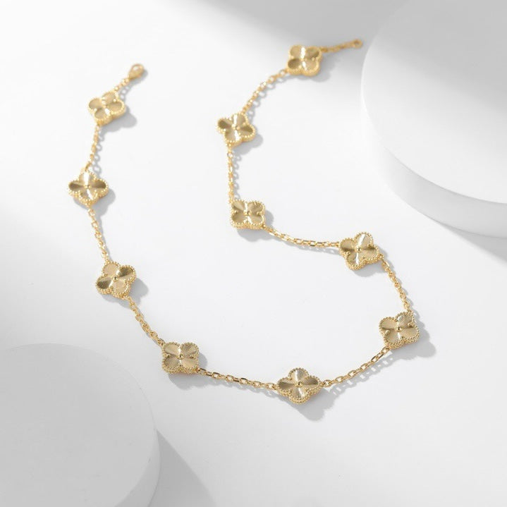 [Love Lucky]CLOVER 10 Motive Laser Halskette