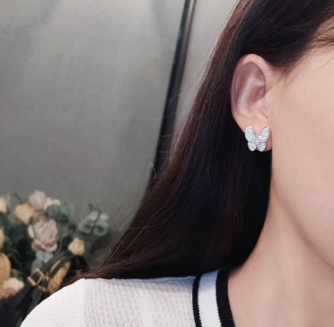 [Love Lucky] SCHMETTERLING ALLE DIAMANT OHRRINGE