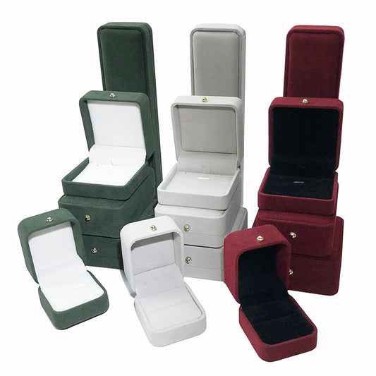 Flanell-Schmuckschatulle, Geschenkbox (ohne Logo)