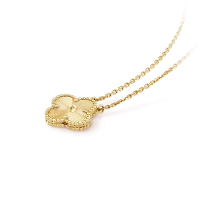 [Love Lucky]CLOVER 15MM LASER HALSKETTE