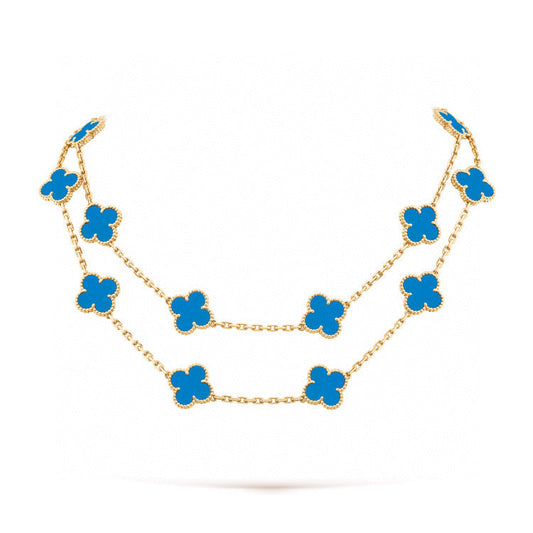 [Love Lucky]CLOVER 20 MOTIFS TURQUOISE GOLD