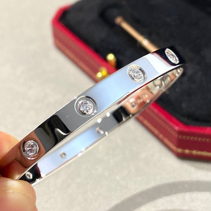 [ラブラッキー]ラブブレスレット 6.1MM 10ダイヤモンド