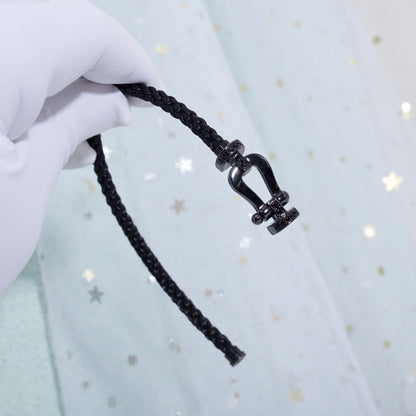 [Love Lucky]FORCE GROSSE SERIE HUFEISEN SCHWARZES SAMURAI-ARMBAND