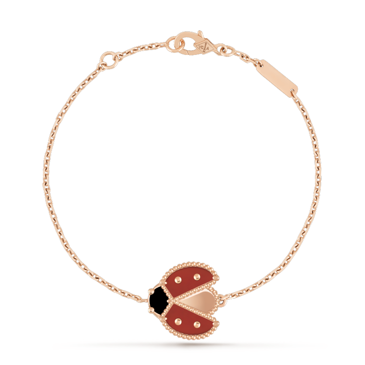 [Love Lucky] Armband aus Roségold mit Motiv „Lucky Spring“