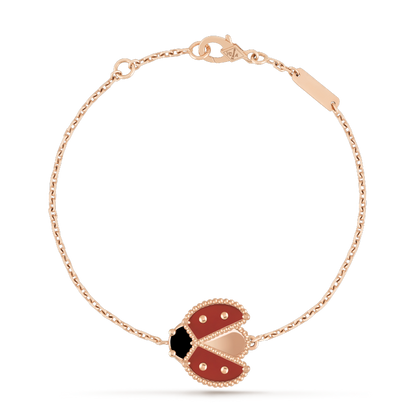 [Love Lucky] Armband aus Roségold mit Motiv „Lucky Spring“