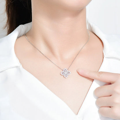 [Love Lucky] LOOP HALSKETTE VOLLMOTIV DIAMANT 16MM MEHRERE FARBEN