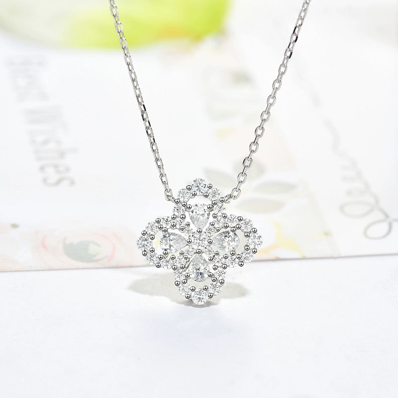 [Love Lucky] LOOP HALSKETTE VOLLMOTIV DIAMANT 16MM MEHRERE FARBEN