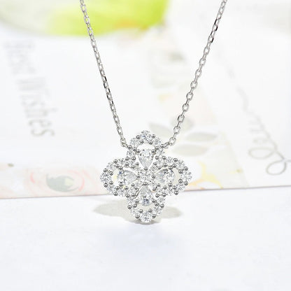 [Love Lucky] LOOP HALSKETTE VOLLMOTIV DIAMANT 16MM MEHRERE FARBEN