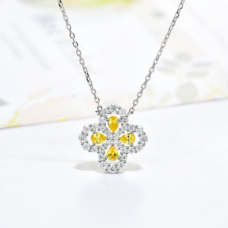 [Love Lucky] LOOP HALSKETTE VOLLMOTIV DIAMANT 16MM MEHRERE FARBEN