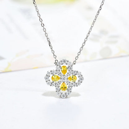 [Love Lucky] LOOP HALSKETTE VOLLMOTIV DIAMANT 16MM MEHRERE FARBEN