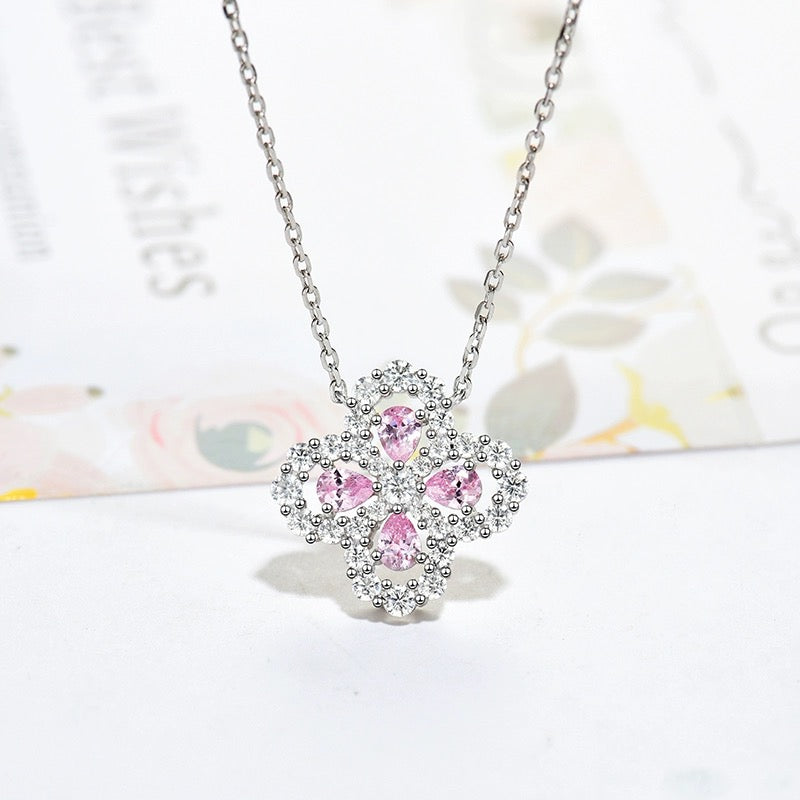 [Love Lucky] LOOP HALSKETTE VOLLMOTIV DIAMANT 16MM MEHRERE FARBEN