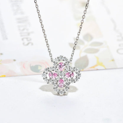 [Love Lucky] LOOP HALSKETTE VOLLMOTIV DIAMANT 16MM MEHRERE FARBEN