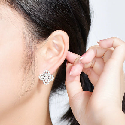 [Love Lucky] LOOP-OHRRINGE VOLLMOTIV DIAMANT 16MM