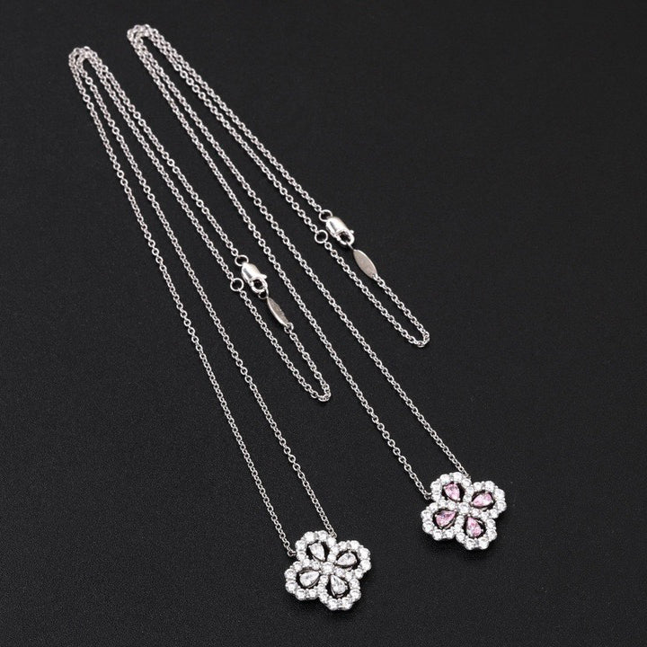 [Love Lucky] LOOP HALSKETTE VOLLMOTIV DIAMANT 16MM MEHRERE FARBEN