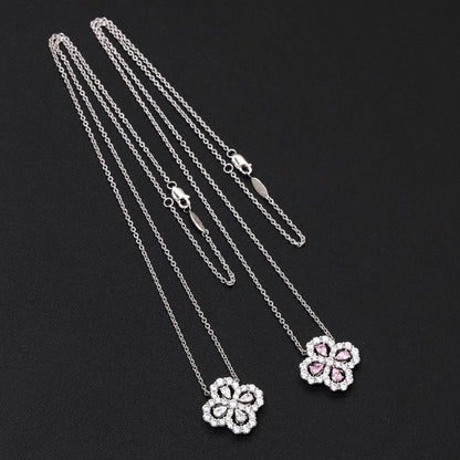 [Love Lucky] LOOP HALSKETTE VOLLMOTIV DIAMANT 16MM MEHRERE FARBEN