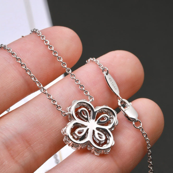 [Love Lucky] LOOP HALSKETTE VOLLMOTIV DIAMANT 16MM MEHRERE FARBEN