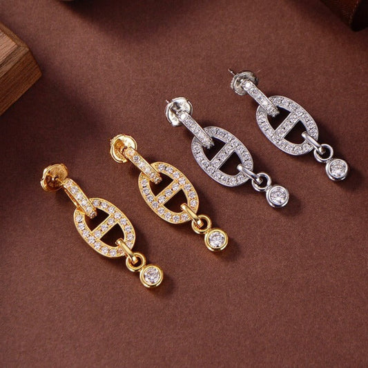 [Love Lucky]HM CHAINE DIAMANT OHRRINGE