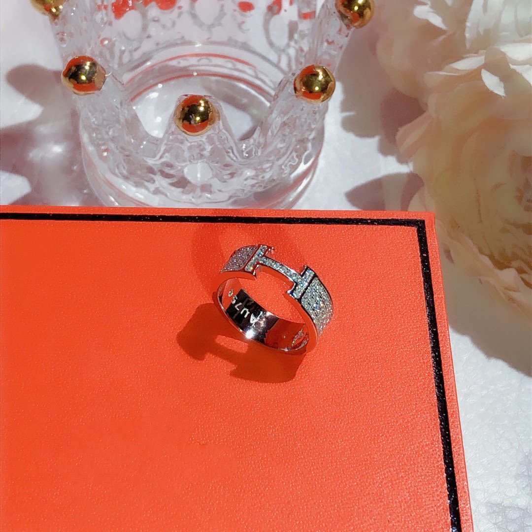 [Love Lucky]H RING VOLLER DIAMANT