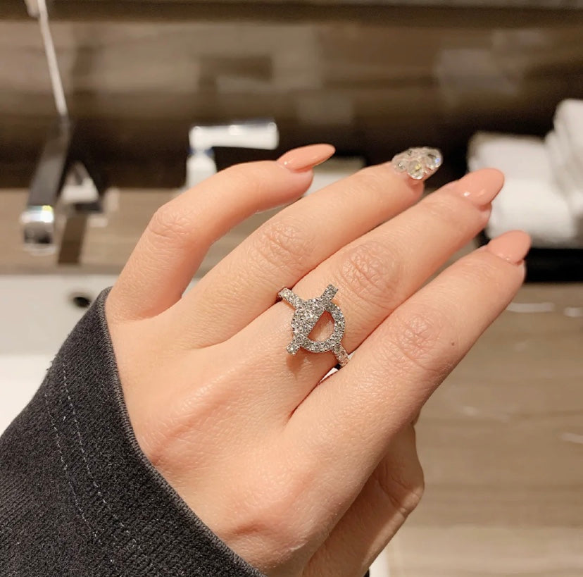 [Love Lucky]ECHAPPEE RING SILVER DIAMOND