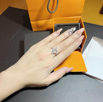 [Love Lucky]ECHAPPEE RING SILVER DIAMOND
