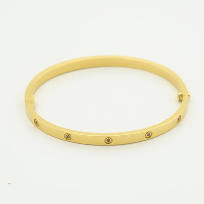 [Love Lucky] LIEBESARMBAND 3,65 MM 10 DIAMANTEN