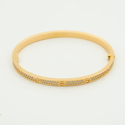 [Love Lucky] Liebesarmband 3,65 mm mit Diamanten besetzt