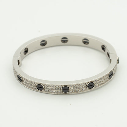 [Love Lucky]LOVE BRACELET 6.1MM DIAMOND-PAVED CERAMIC