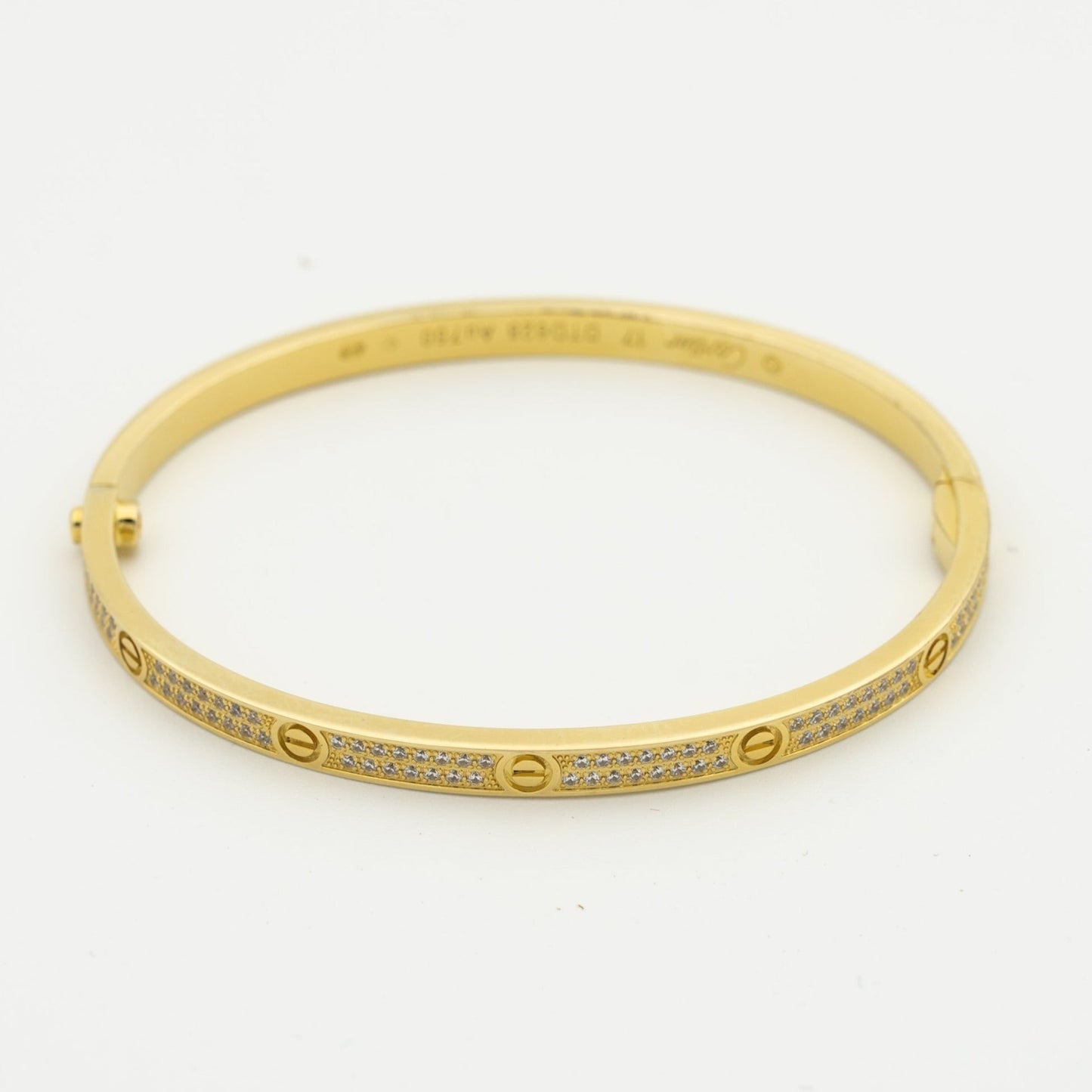 [Love Lucky] Liebesarmband 3,65 mm mit Diamanten besetzt