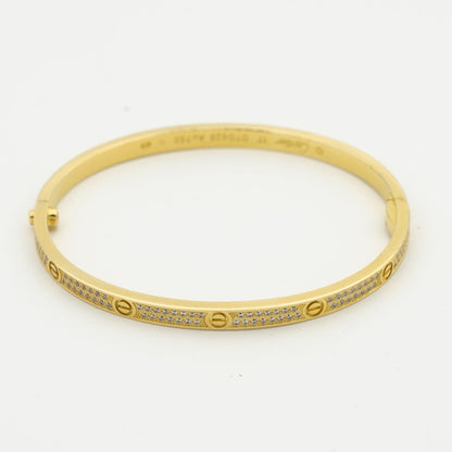 [Love Lucky] Liebesarmband 3,65 mm mit Diamanten besetzt
