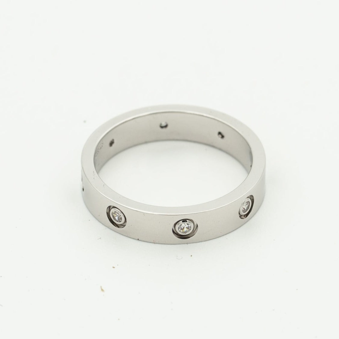 [Love Lucky] Liebesring 3,6 mm 8 Diamanten