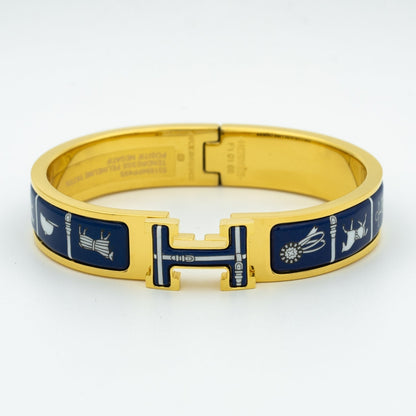 [Love Lucky]H BRACELET BLUE CERAMIC