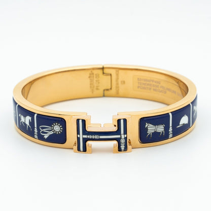 [Love Lucky]H BRACELET BLUE CERAMIC