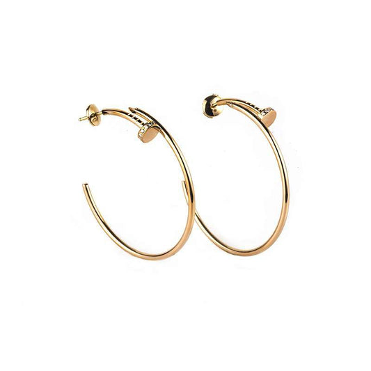 [Love Lucky]JUSTE OHRRINGE GOLD DIAMANTEN 1,8 MM 