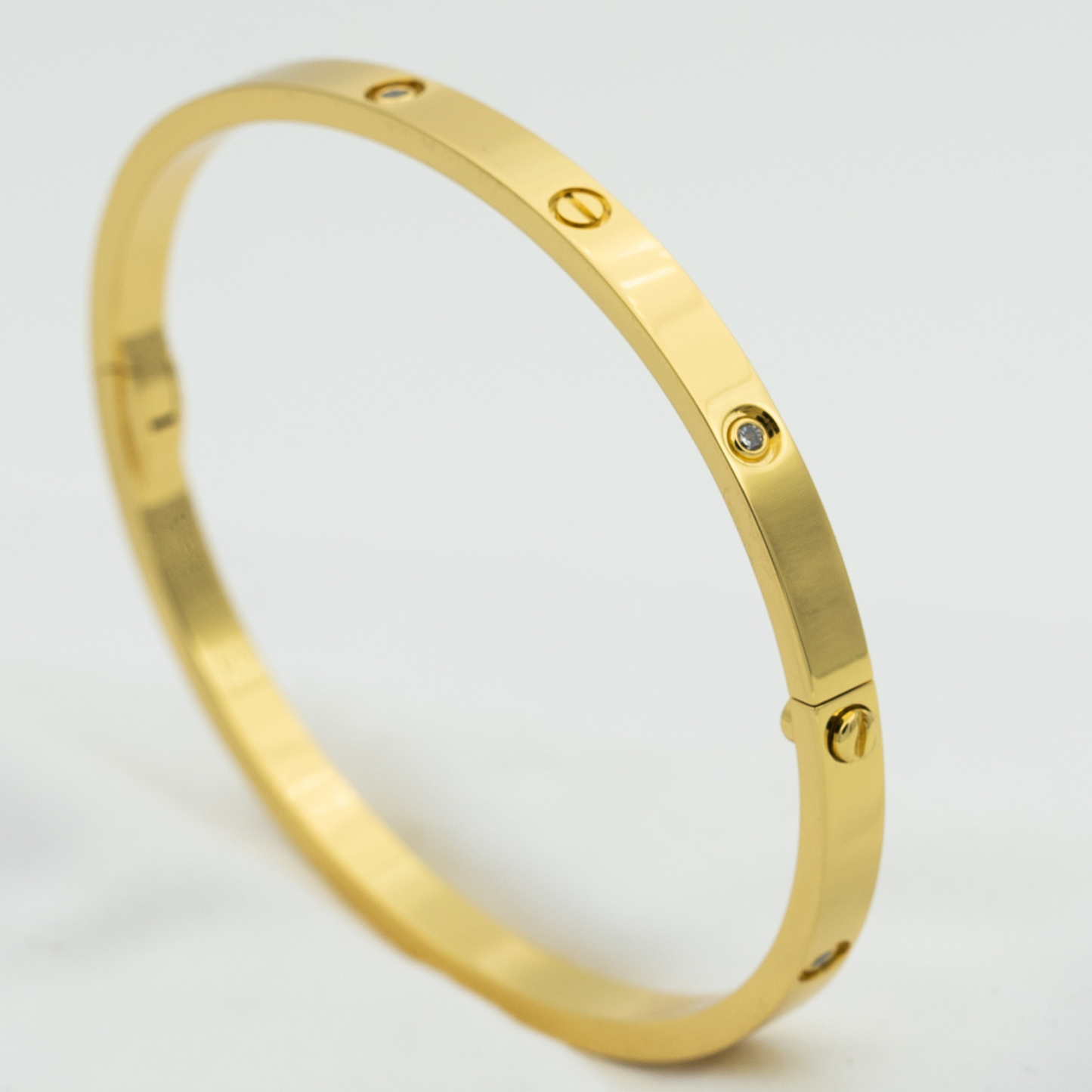 [Love Lucky] LIEBESARMBAND 3,65 MM 6 DIAMANTEN