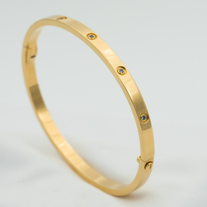 [Love Lucky] LIEBESARMBAND 3,65 MM 10 DIAMANTEN