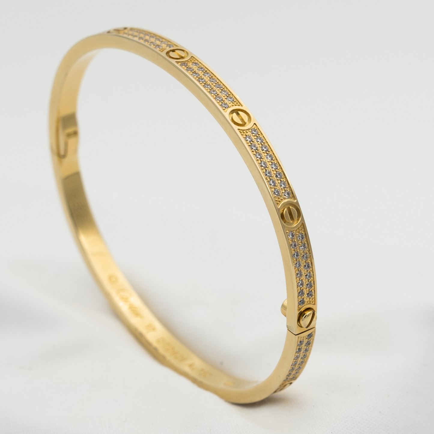[Love Lucky] Liebesarmband 3,65 mm mit Diamanten besetzt