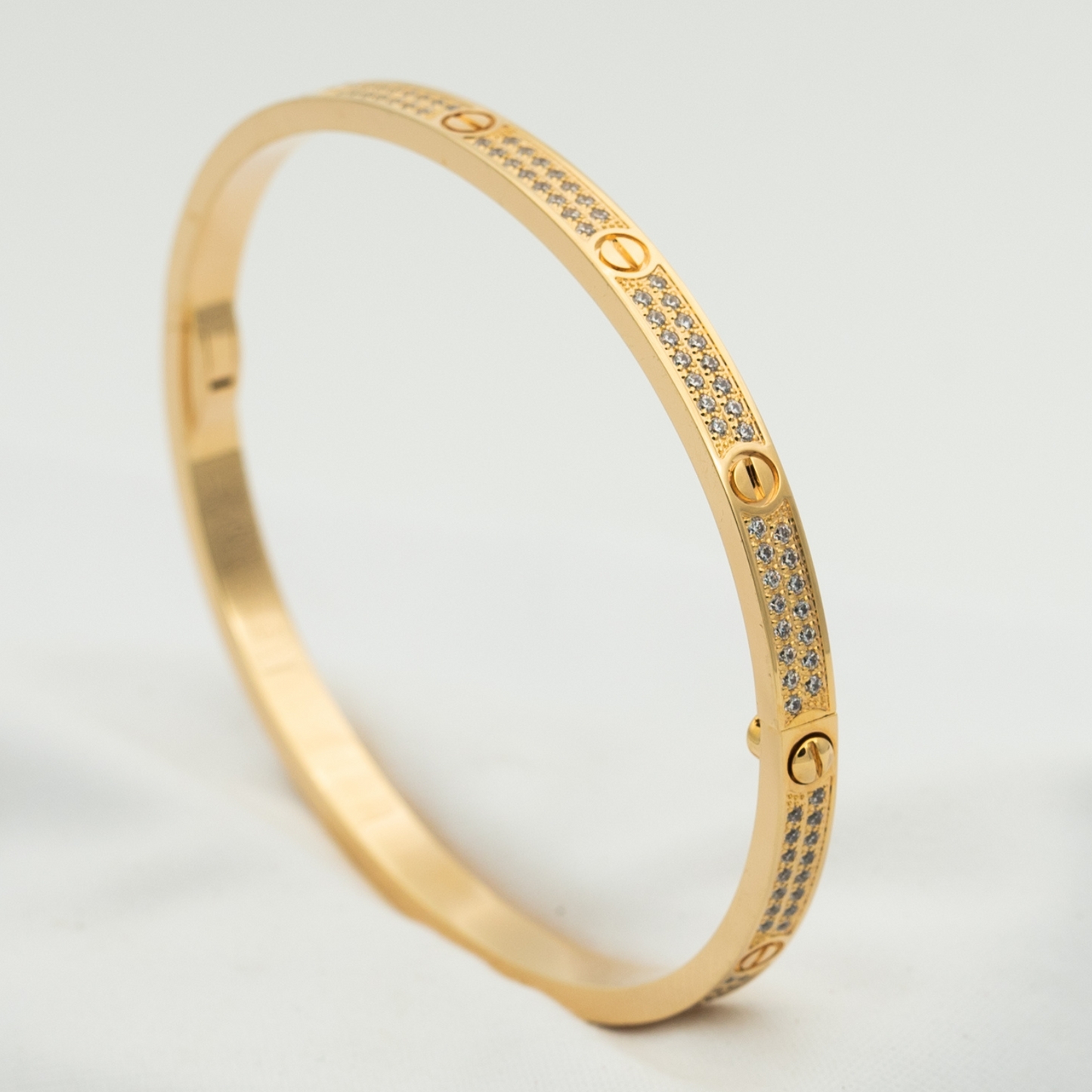 [Love Lucky] Liebesarmband 3,65 mm mit Diamanten besetzt